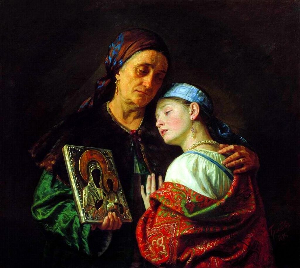 С. И. Грибков «Благословение на свадьбу» (1886)