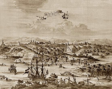 Деккер. Астрахань. Панорама в конце XVII века и корабль «Орел»